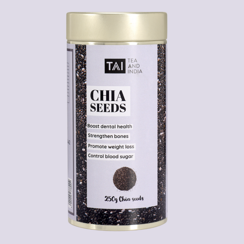 Tea and india Chia seeds for weight loss -250g | Rich in omega 3 | Healthy snacks | Premium raw chia seeds