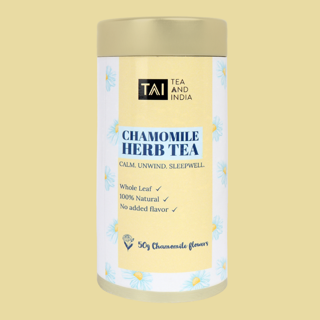 chamomile tea / herbal tea / green tea / teaandindia / tea and india / loose tea / whole leaf tea