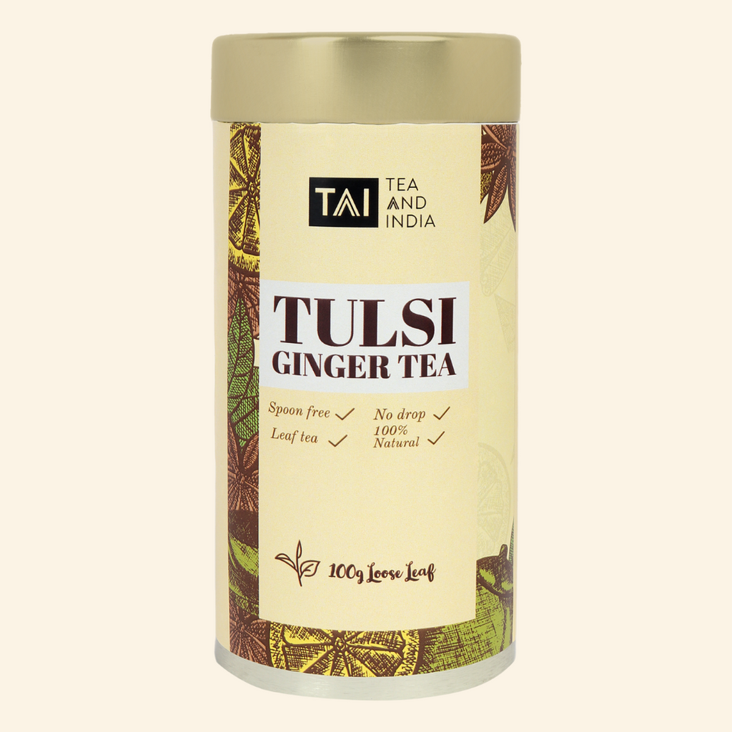 Tulsi Ginger Tea - TEA AND INDIA