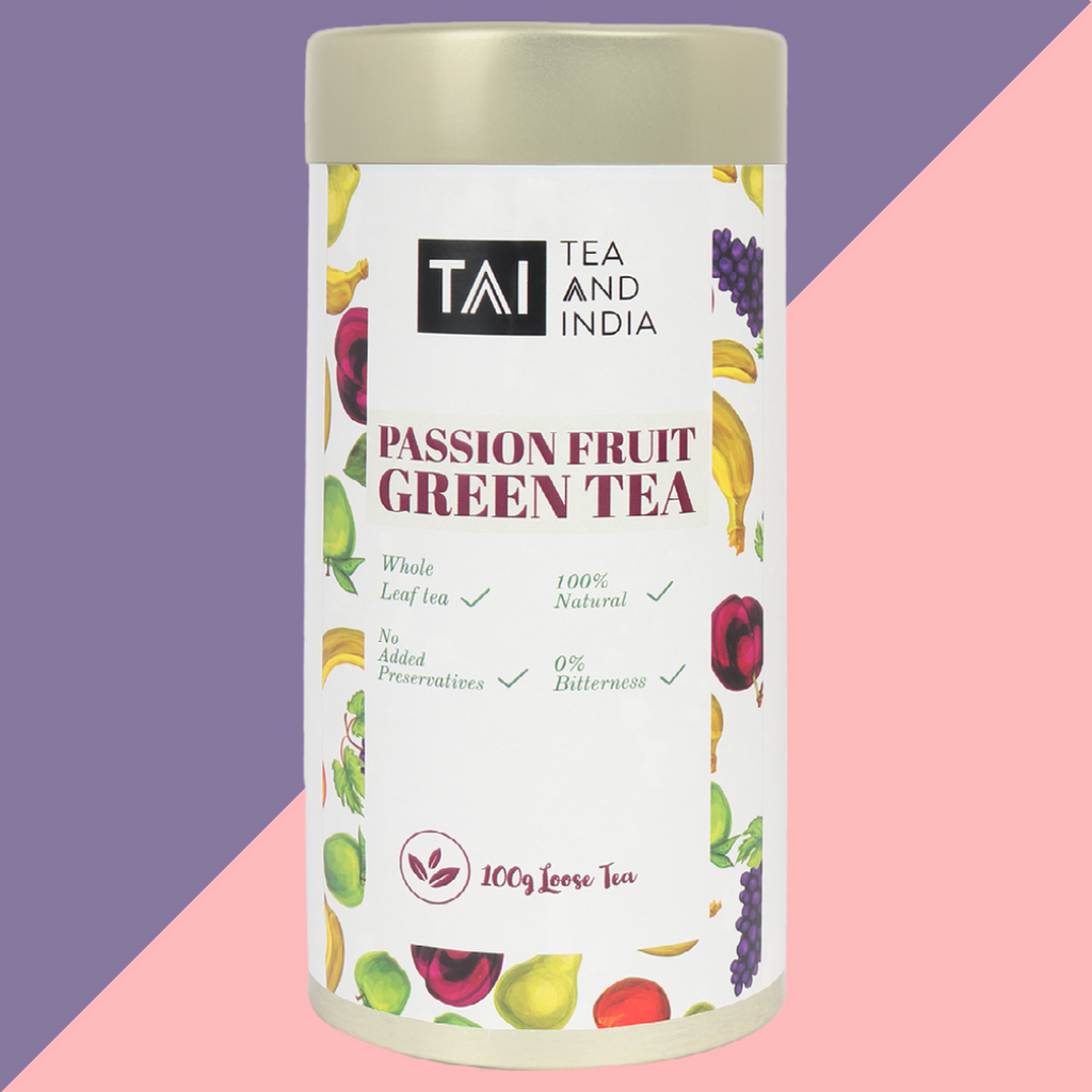 passion fruit green tea / fruit green tea / flavor green tea / tea and india / teaandindia / herbal tea / best green tea 